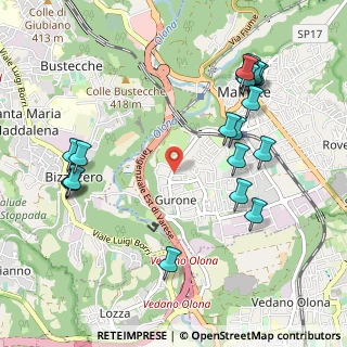 Mappa Via General Clemente Ravina, 21046 Malnate VA, Italia (1.176)