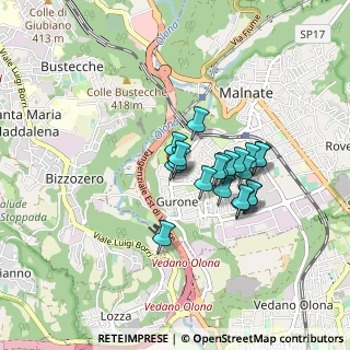 Mappa Via General Clemente Ravina, 21046 Malnate VA, Italia (0.6245)