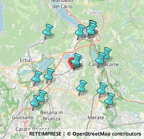 Mappa 23848 Oggiono LC, Italia (7.20063)