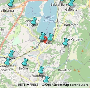 Mappa 23848 Oggiono LC, Italia (2.49615)