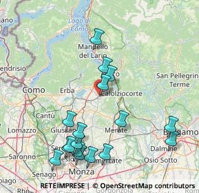 Mappa 23848 Oggiono LC, Italia (17.61882)