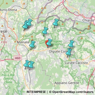 Mappa Via S. Quirico, 22043 Cagno CO, Italia (3.90091)