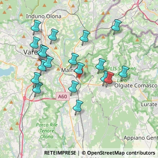 Mappa Via J.F. Kennedy, 21046 Malnate VA, Italia (3.92211)