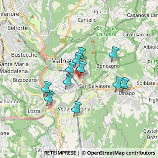 Mappa Via J.F. Kennedy, 21046 Malnate VA, Italia (1.46455)