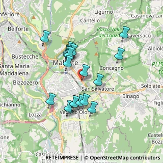 Mappa Via J.F. Kennedy, 21046 Malnate VA, Italia (1.6)
