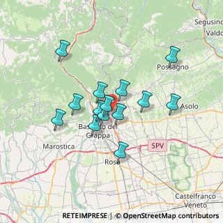 Mappa Via Giacomo Zanella, 36060 Romano D'ezzelino VI, Italia (5.525)