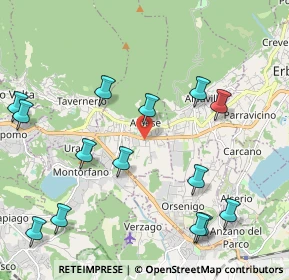 Mappa Via Silvio Pellico, 22032 Albese con Cassano CO, Italia (2.46286)
