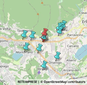 Mappa Via Silvio Pellico, 22032 Albese con Cassano CO, Italia (1.35462)