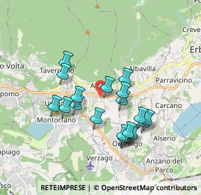 Mappa Via Silvio Pellico, 22032 Albese con Cassano CO, Italia (1.56842)