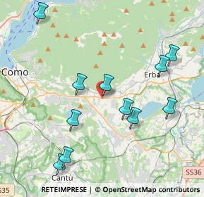 Mappa Via Silvio Pellico, 22032 Albese con Cassano CO, Italia (4.23909)