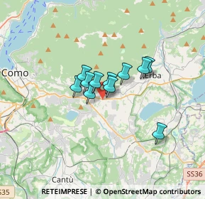 Mappa Via Silvio Pellico, 22032 Albese con Cassano CO, Italia (1.99818)