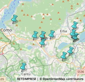 Mappa Via Silvio Pellico, 22032 Albese con Cassano CO, Italia (4.2125)
