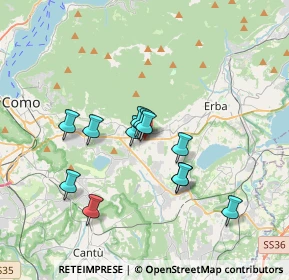 Mappa Via Silvio Pellico, 22032 Albese con Cassano CO, Italia (2.9525)