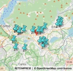Mappa Via Silvio Pellico, 22032 Albese con Cassano CO, Italia (3.489)