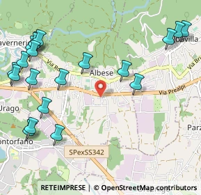 Mappa Via Silvio Pellico, 22032 Albese con Cassano CO, Italia (1.378)