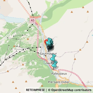 Mappa Viale Monte Bianco, 11013 Courmayeur AO, Italia (0.55615)