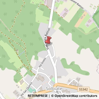 Mappa Via Cesare Battisti,  22, 22070 Solbiate, Como (Lombardia)