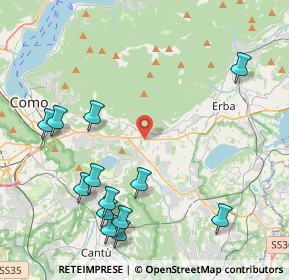 Mappa 22032 Albese con Cassano CO, Italia (5.01077)