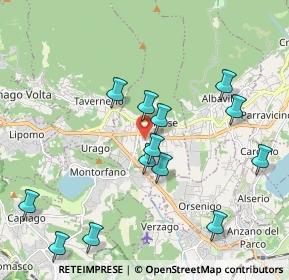 Mappa 22032 Albese con Cassano CO, Italia (2.08846)