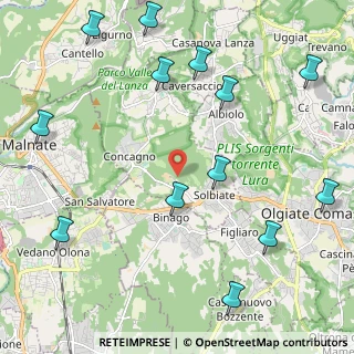 Mappa 22070 Solbiate CO, Italia (2.78077)