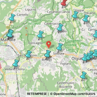 Mappa 22070 Solbiate CO, Italia (2.996)