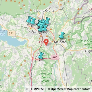 Mappa Via dei Cavalli, 21100 Varese VA, Italia (3.39)