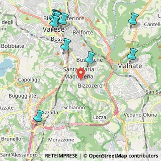 Mappa Via dei Cavalli, 21100 Varese VA, Italia (2.82545)
