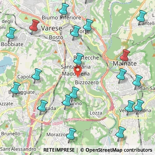 Mappa Via dei Cavalli, 21100 Varese VA, Italia (3.002)