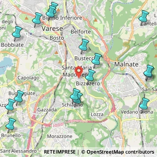 Mappa Via dei Cavalli, 21100 Varese VA, Italia (3.07563)