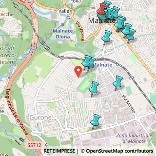 Mappa Via Lipari, 21046 Malnate VA, Italia (0.712)
