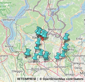Mappa Via Lipari, 21046 Malnate VA, Italia (11.52105)