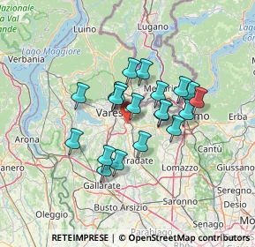 Mappa Via Lipari, 21046 Malnate VA, Italia (10.253)