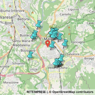 Mappa Via Lipari, 21046 Malnate VA, Italia (1.3975)