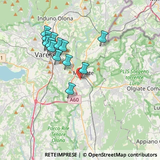 Mappa Via Lipari, 21046 Malnate VA, Italia (3.76714)