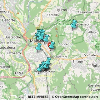 Mappa Via Cacciatori Delle Alpi, 21046 Malnate VA, Italia (1.5675)