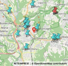 Mappa Via Cacciatori Delle Alpi, 21046 Malnate VA, Italia (2.00278)