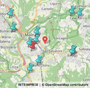 Mappa Via Cacciatori Delle Alpi, 21046 Malnate VA, Italia (2.33583)