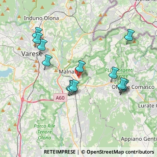 Mappa Via Cacciatori Delle Alpi, 21046 Malnate VA, Italia (3.97769)