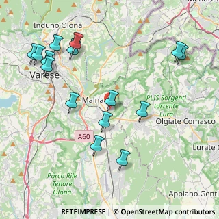 Mappa Via Cacciatori Delle Alpi, 21046 Malnate VA, Italia (4.70333)