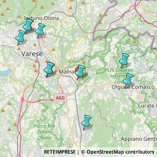 Mappa Via Cacciatori Delle Alpi, 21046 Malnate VA, Italia (5.53818)