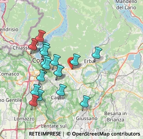 Mappa Via Pellico, 22032 Albese Con Cassano CO, Italia (7.13333)