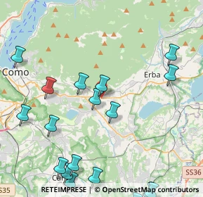 Mappa Via Pellico, 22032 Albese Con Cassano CO, Italia (5.9815)