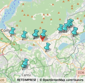 Mappa Via Pellico, 22032 Albese Con Cassano CO, Italia (4.00857)