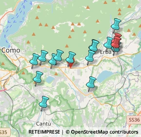 Mappa Via Pellico, 22032 Albese Con Cassano CO, Italia (3.67471)