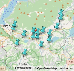 Mappa Via Pellico, 22032 Albese Con Cassano CO, Italia (3.25438)