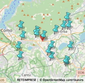 Mappa Via Pellico, 22032 Albese Con Cassano CO, Italia (3.82176)