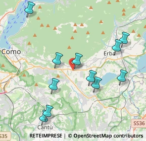 Mappa Via Pellico, 22032 Albese Con Cassano CO, Italia (4.24909)