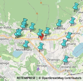 Mappa Via Pellico, 22032 Albese Con Cassano CO, Italia (2.01875)