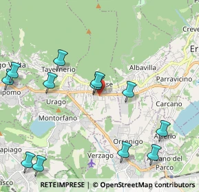 Mappa Via Pellico, 22032 Albese Con Cassano CO, Italia (2.4875)