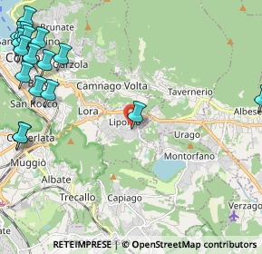 Mappa Via I Maggio, 22030 Lipomo CO, Italia (3.30471)